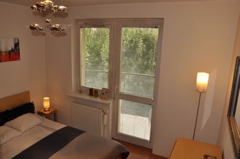 Balkon w sypialni głównej